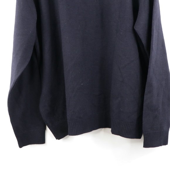 Bugatchi Uomo V Neck Striped Sweater Blue - Picture 9 of 9